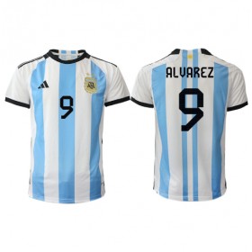 Nogometni Dresovi Argentina Julian Alvarez 9 Domaći Svjetsko Prvenstvo 2022 Kratkih Rukava